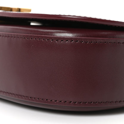 Saint Laurent Box Calfskin Mini Voltaire Shoulder Bag Rouge Cabernet 10 of 10