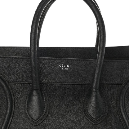 Celine Drummed Calfskin Mini Luggage Black 8 of 15