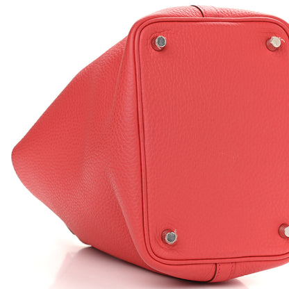 Hermes Taurillon Clemence Picotin Lock 18 PM Bougainvillea 5 of 13
