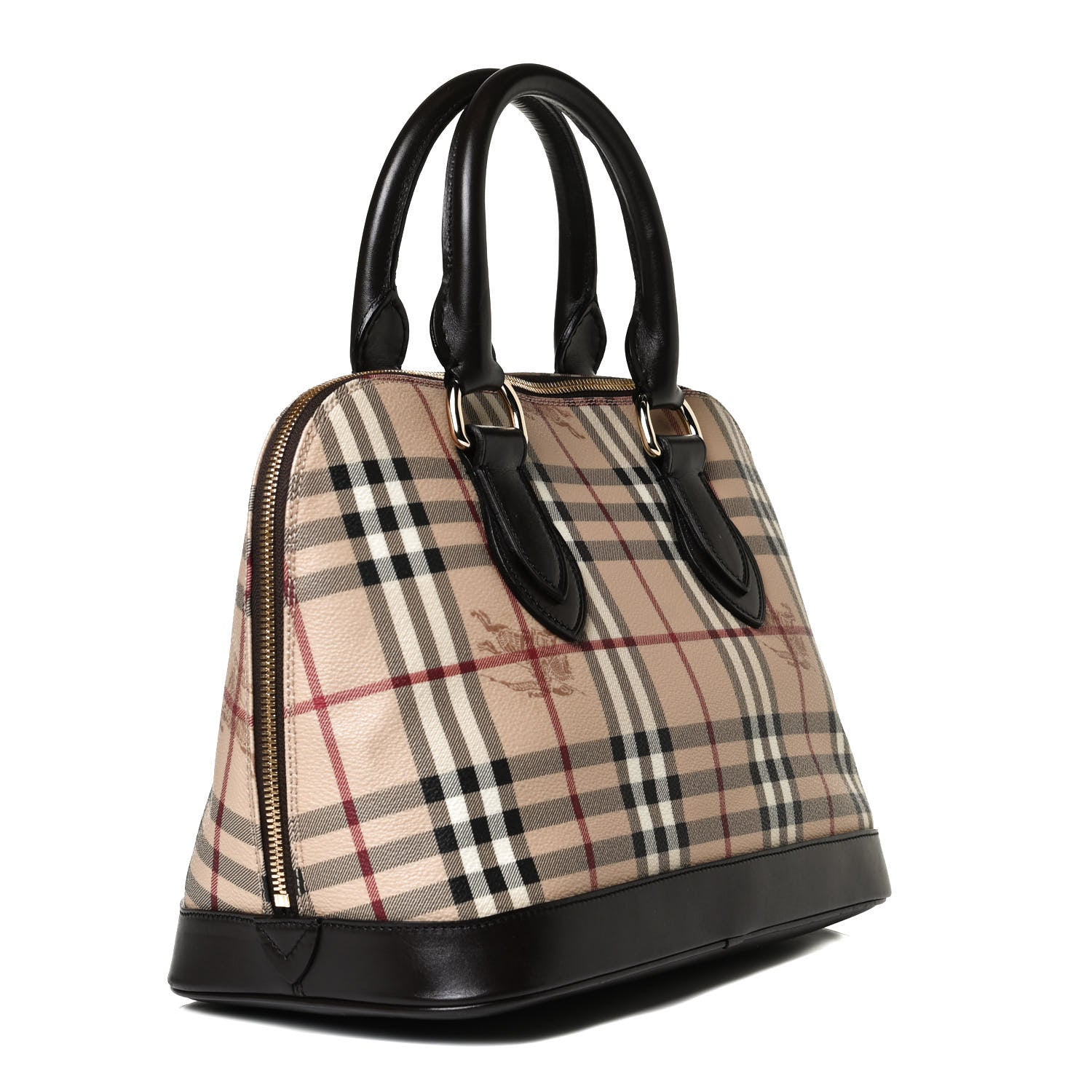 Burberry Haymarket Check Picadilly Bowler Black 2 of 12