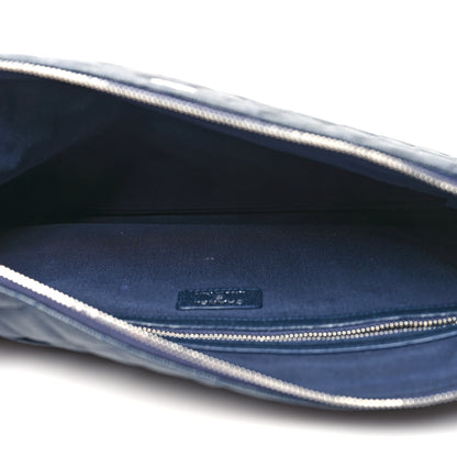 Chanel Caviar Quilted Large Cosmetic Case Navy 5 of 10
