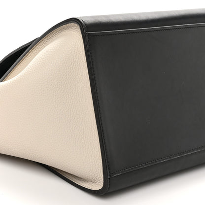 Celine Sleek Calfskin Small Tri-Color Trapeze Moss Green 8 of 9