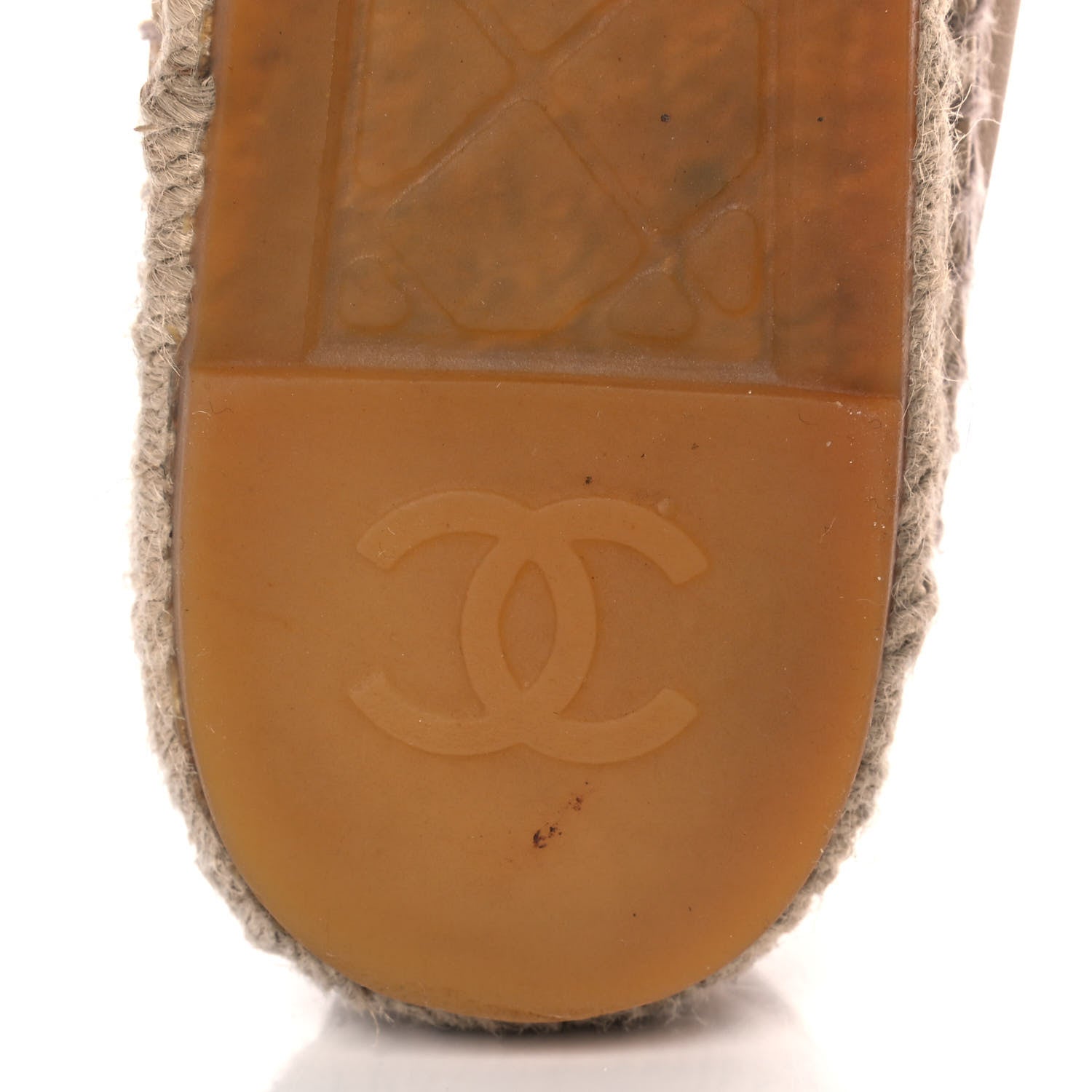 Chanel Lambskin CC Espadrilles 40 Beige Black 7 of 11