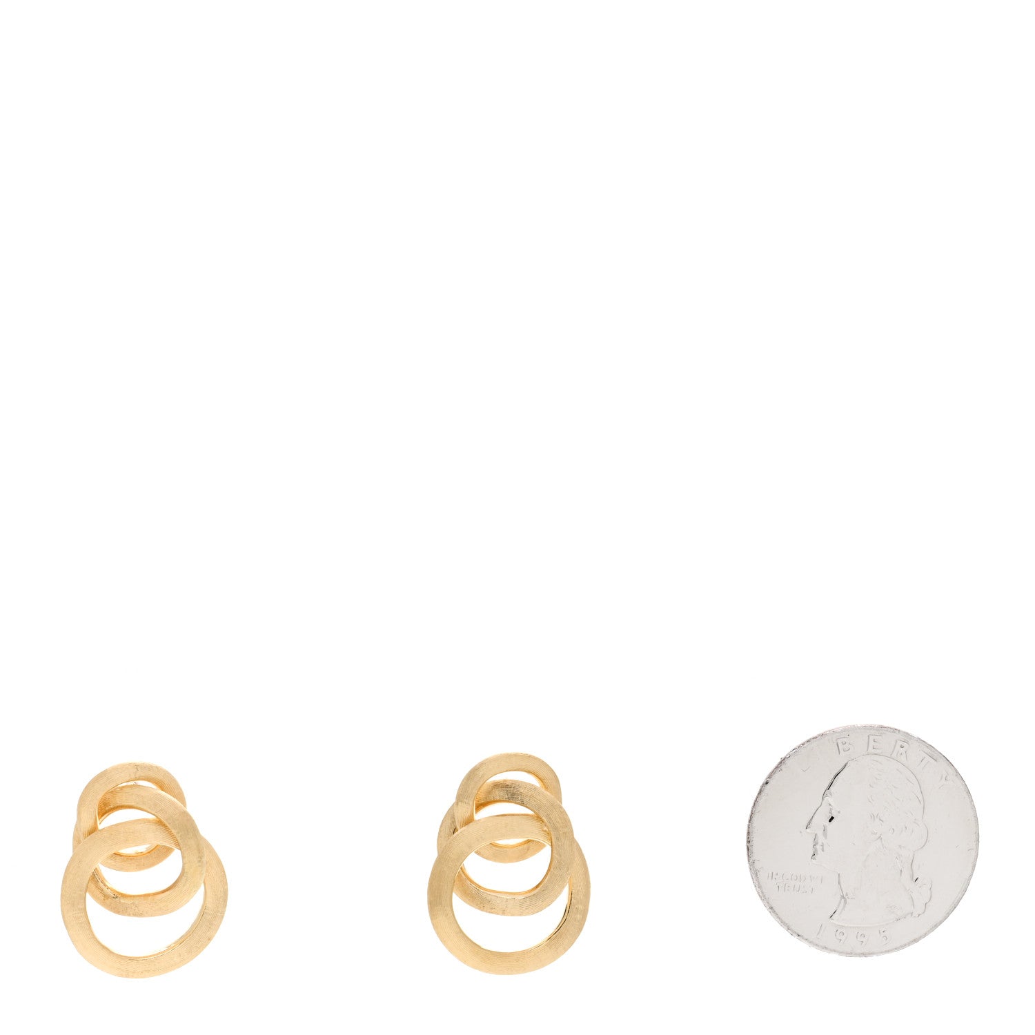 Marco Bicego 18K Yellow Gold Jaipur Circle Link Earrings 2 of 4