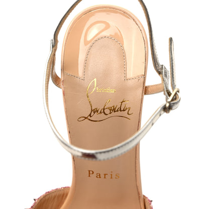 Christian Louboutin Metallic Baila Spike 100 Pumps 37 Poudre Bronze 7 of 8
