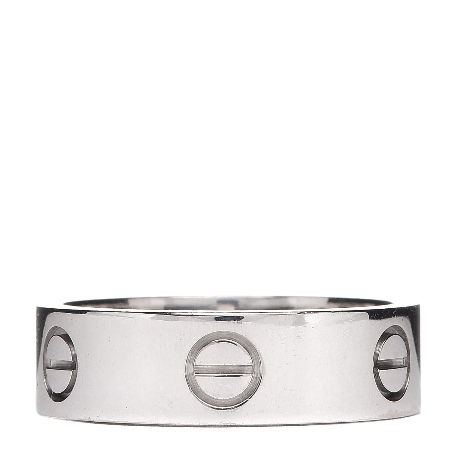 18K White Gold 5.5mm LOVE Ring 57 8