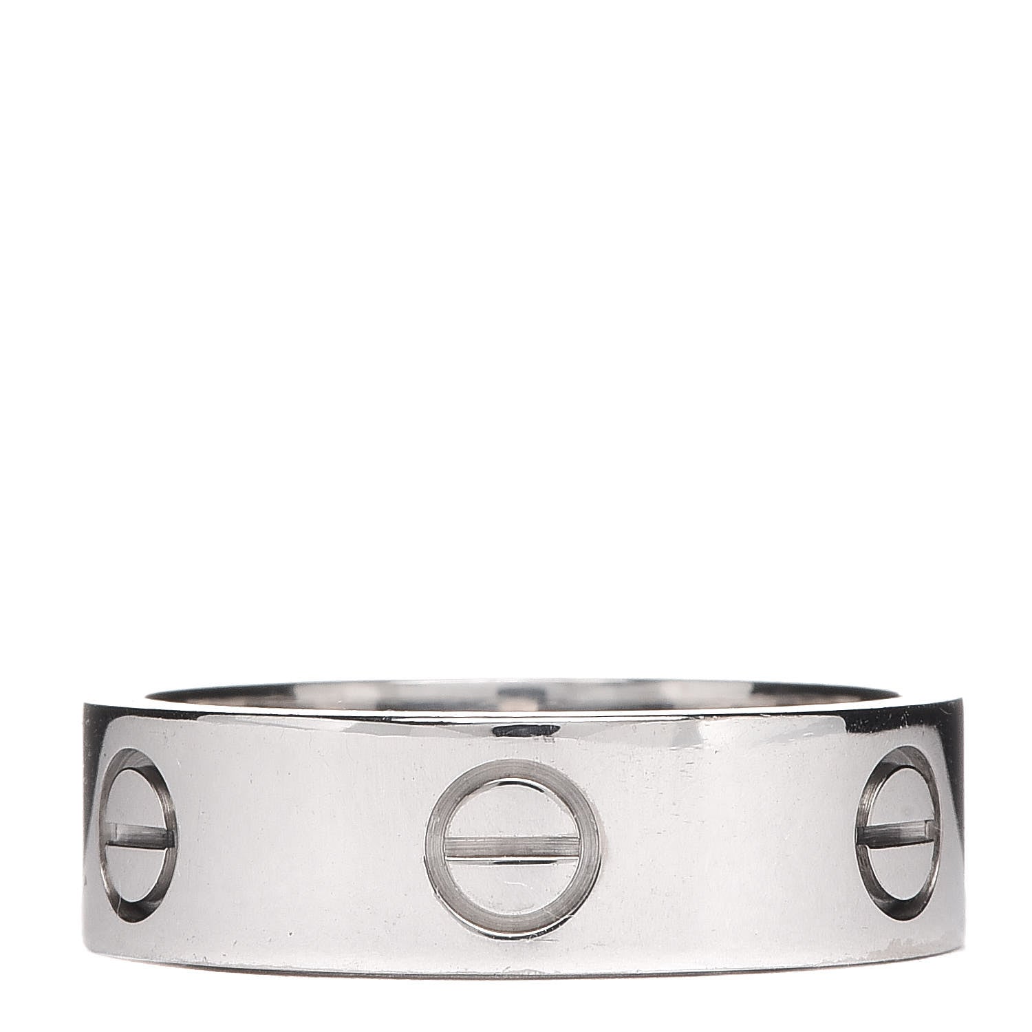 Cartier 18K White Gold 5.5mm LOVE Ring 57 8 1 of 6