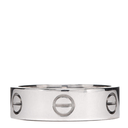 Cartier 18K White Gold 5.5mm LOVE Ring 57 8 1 of 6
