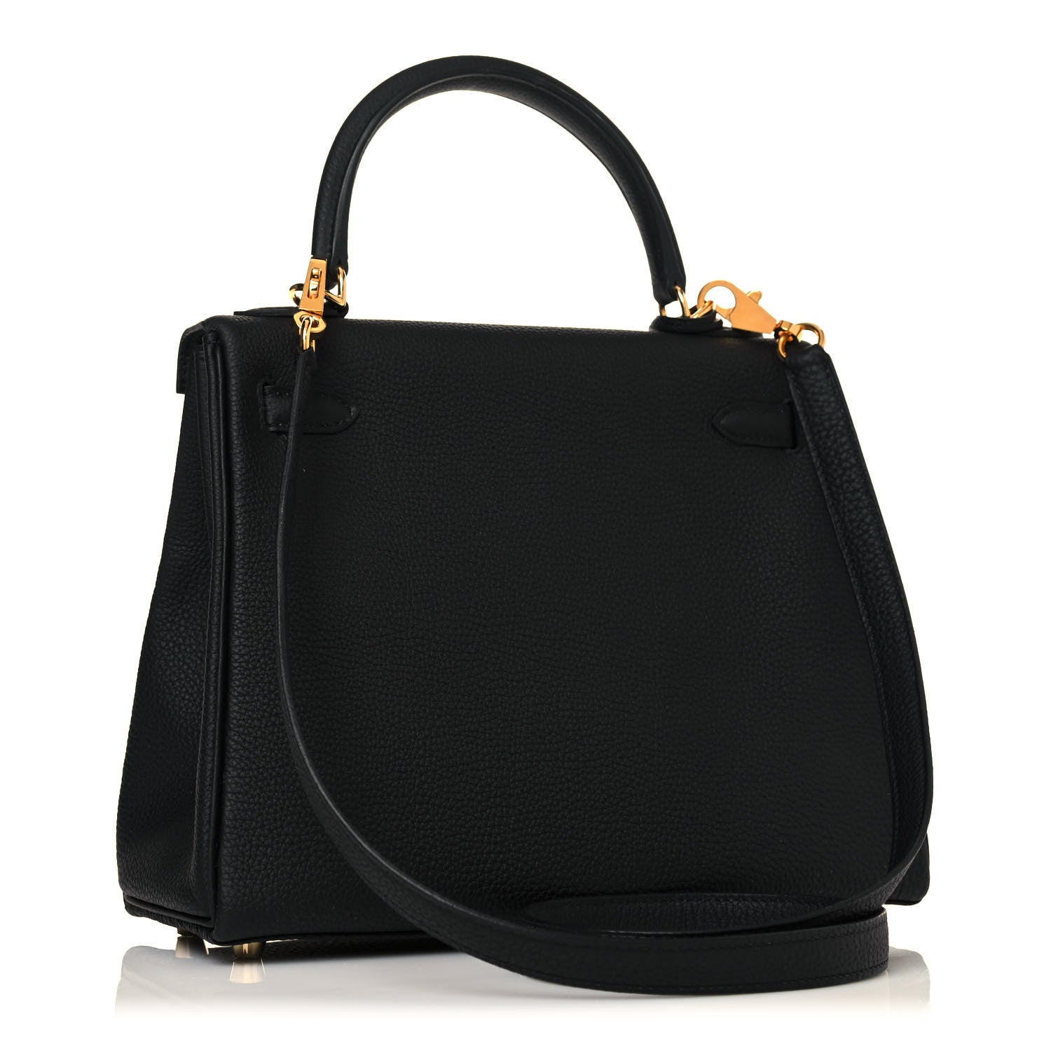 Hermes Togo Kelly Retourne 25 Black 3 of 35