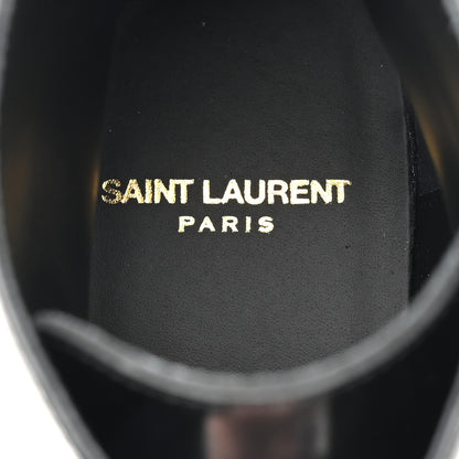 Saint Laurent Calfskin Womens Army Combat Boots 38 Black 7 of 9