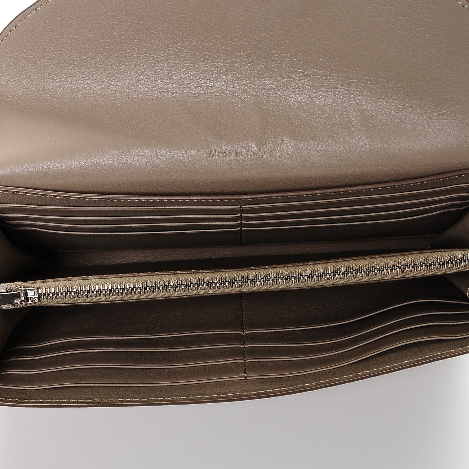 Celine Grained Calfskin Large Trotteur Multifunction Flap Wallet Light Taupe 5 of 8