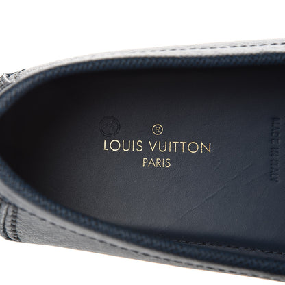 Louis Vuitton Taiga Hockenheim Moccasin Loafers 10 Ocean 6 of 9