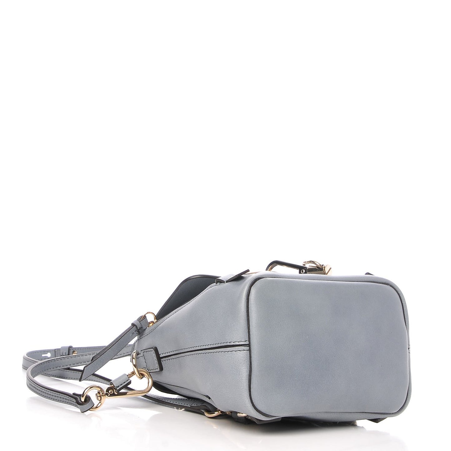 Suede Calfskin Mini Faye Backpack Cloudy Blue