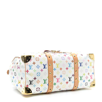 Louis Vuitton Monogram Multicolor Keepall 45 White 3 of 7
