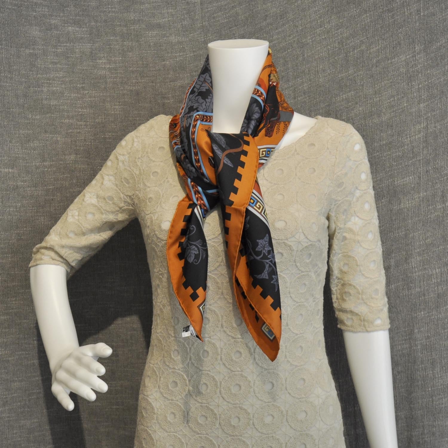 Hermes Silk Greek God and Goddess Mythology Scarf 90 2 of 7