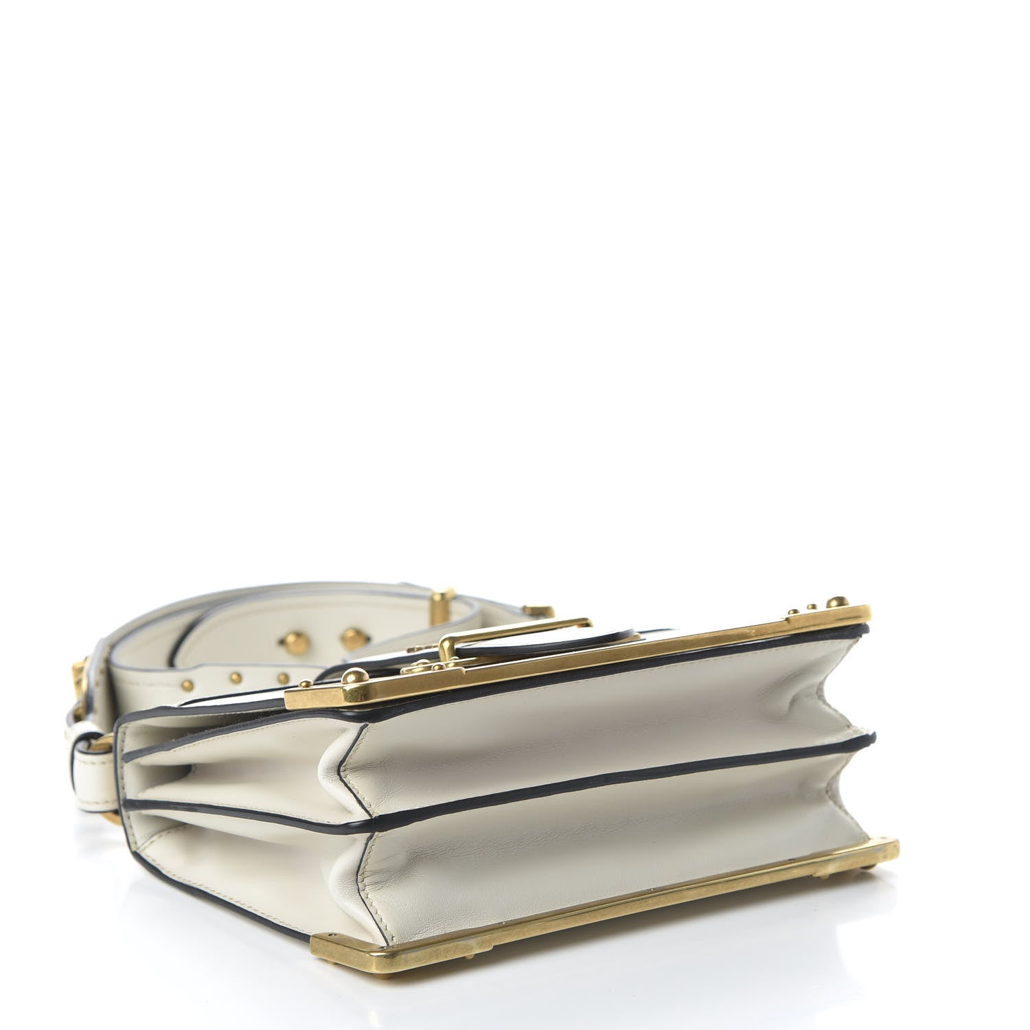Prada City Calfskin Saffiano Cahier Bag Talco 4 of 9
