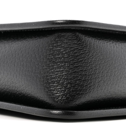 Gucci Monogram Jumbo GG Textured Dollar Calfskin Web Mini Crossbody Bag Black 10 of 13