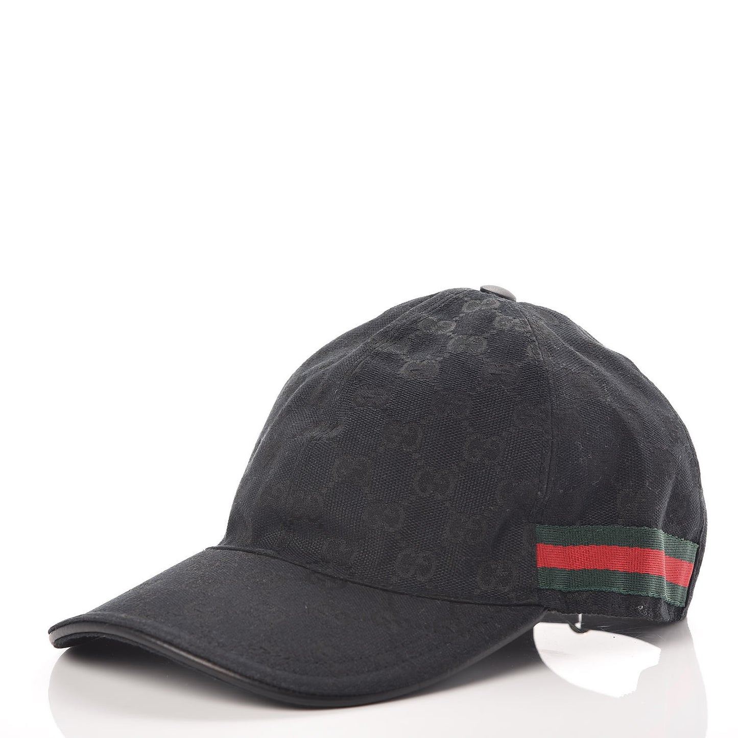 Monogram Web Baseball Hat L Black