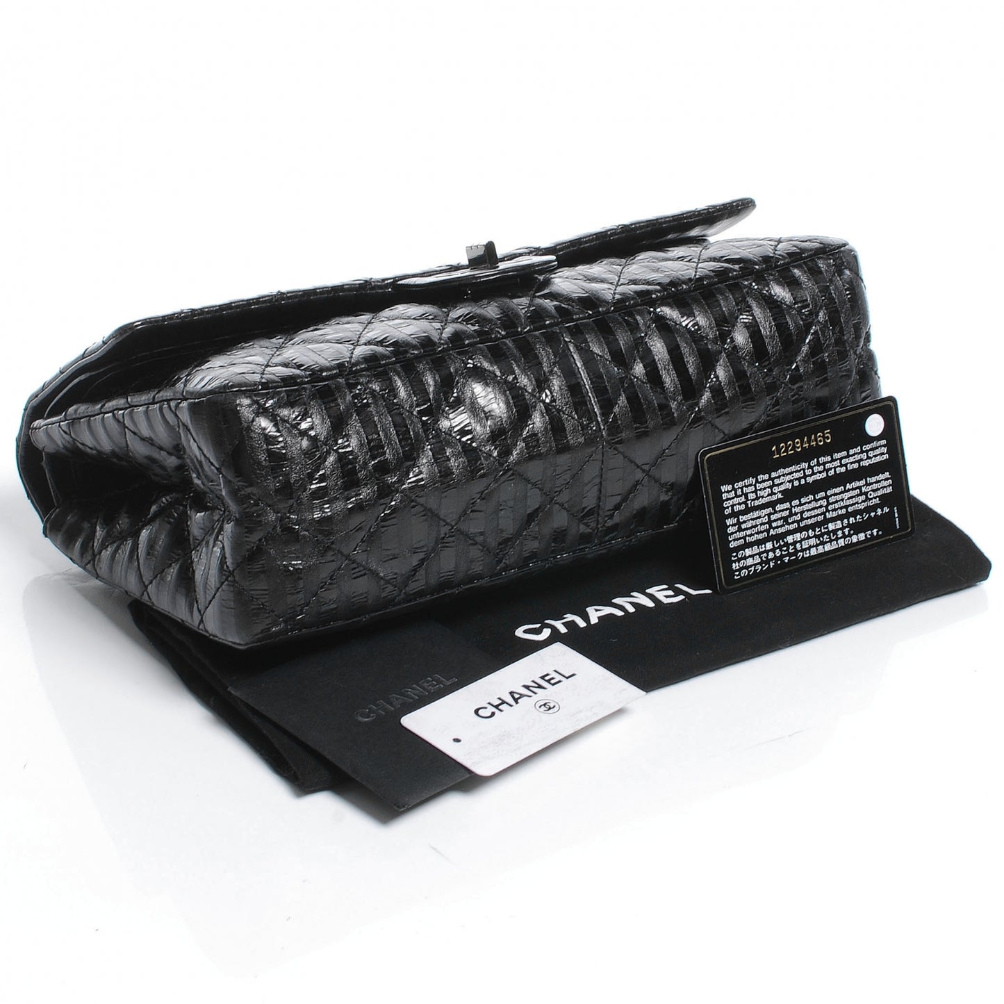 Metallic Striped 2.55 Reissue 226 Flap Black