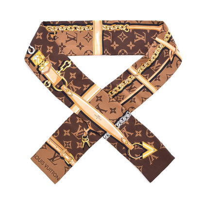Louis Vuitton Silk Monogram Confidential Bandeau Brown 1 of 7