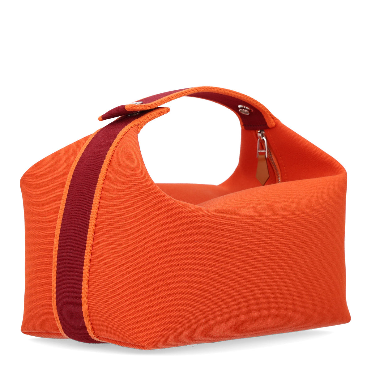 Canvas Large Bride-A-Brac Pouch Orange Feu Burgundy