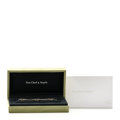 Van Cleef & Arpels 18K Yellow Gold Black Onyx 5 Motifs Vintage Alhambra Bracelet 5 of 5
