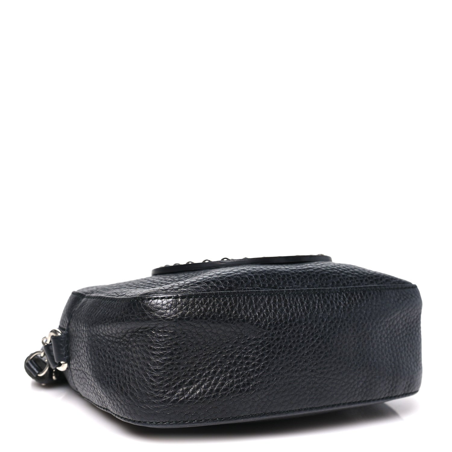 Gucci Pebbled Calfskin Studded Small Soho Disco Bag Black 3 of 10