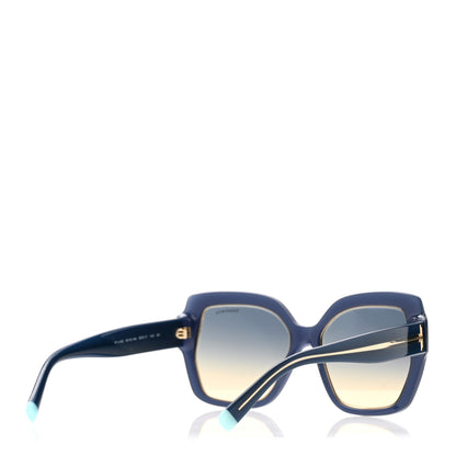 Tiffany Acetate Metal Cat Eye Sunglasses TF4183 Blue 4 of 8