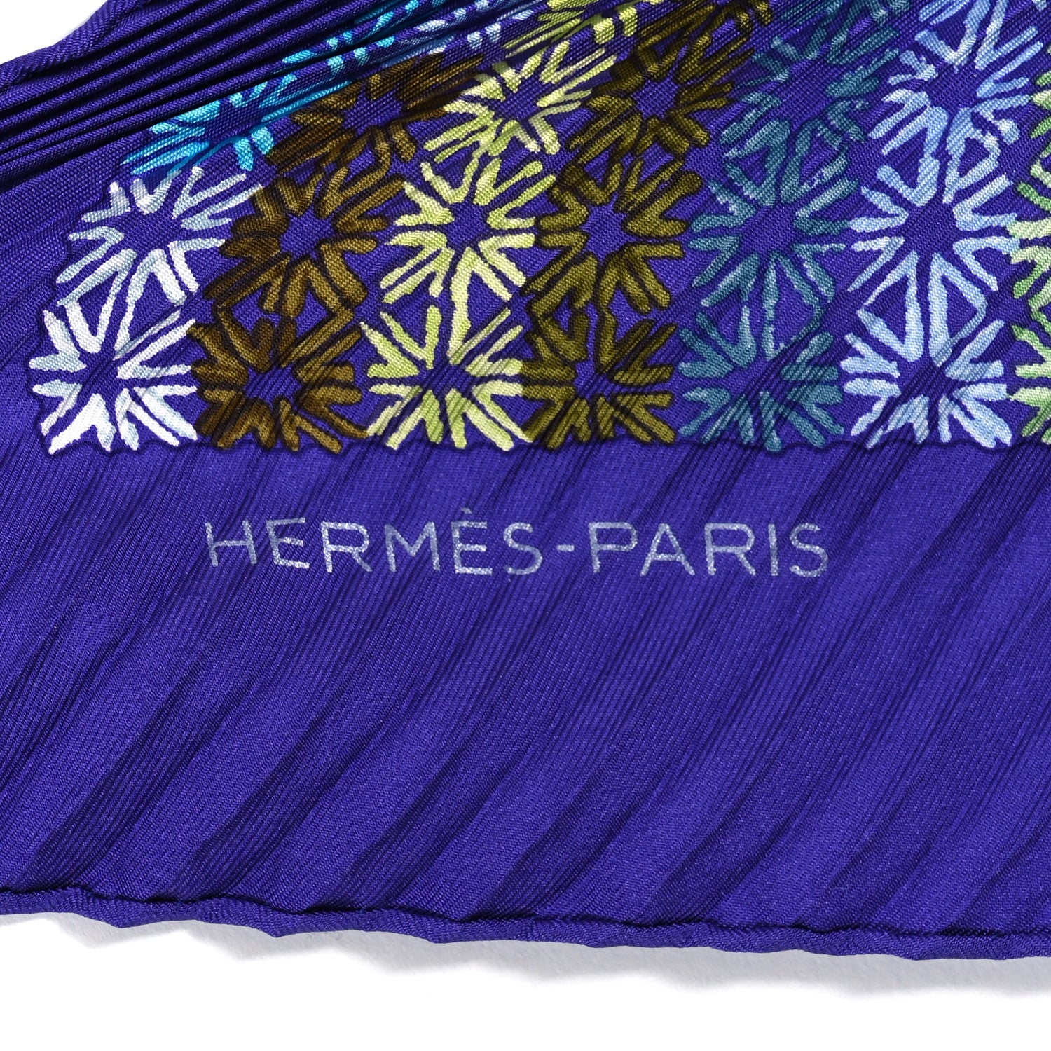 Hermes Silk The Rhythm of China Plisse Scarf 2 of 4