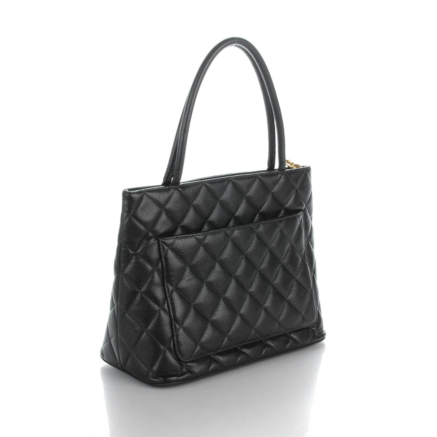 Chanel Caviar Quilted Medallion Tote Black 3 of 9