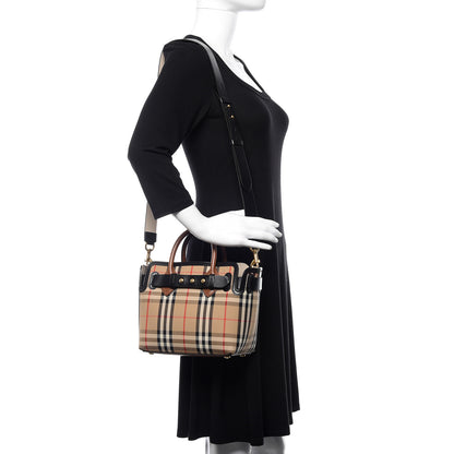 Burberry Calfskin Vintage Check Triple Stud Mini Belt Bag Archive Beige 1 of 11
