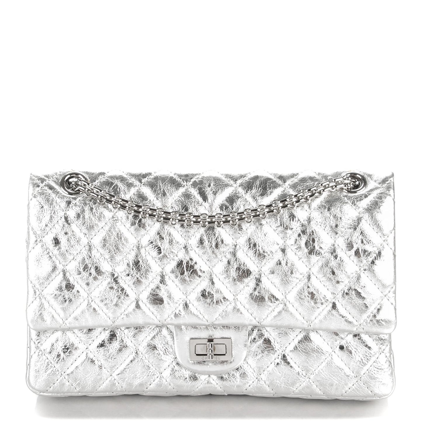 Metallic Calfskin 2.55 Reissue 226 Flap Silver
