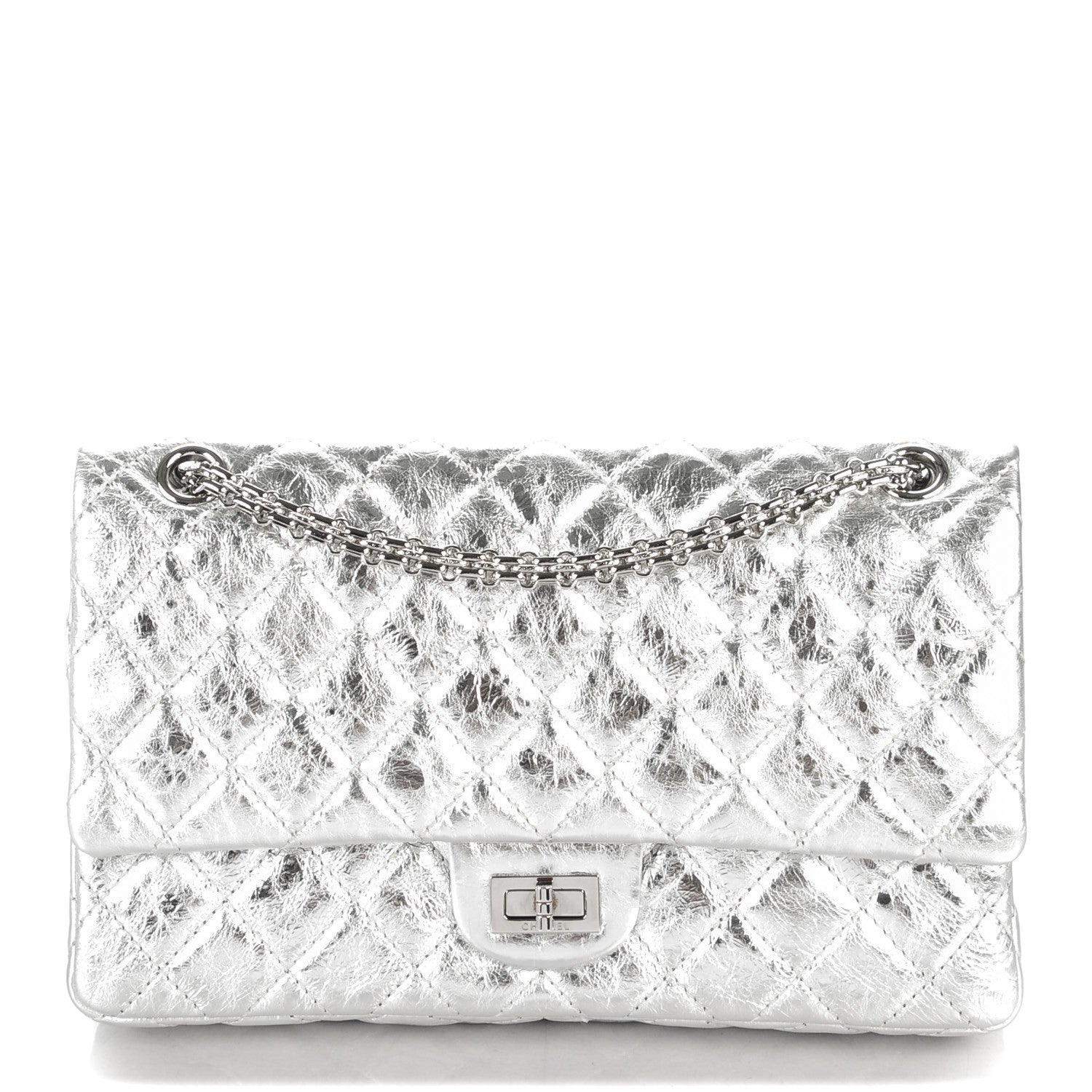 Chanel Metallic Calfskin 2.55 Reissue 226 Flap Silver 1 of 8