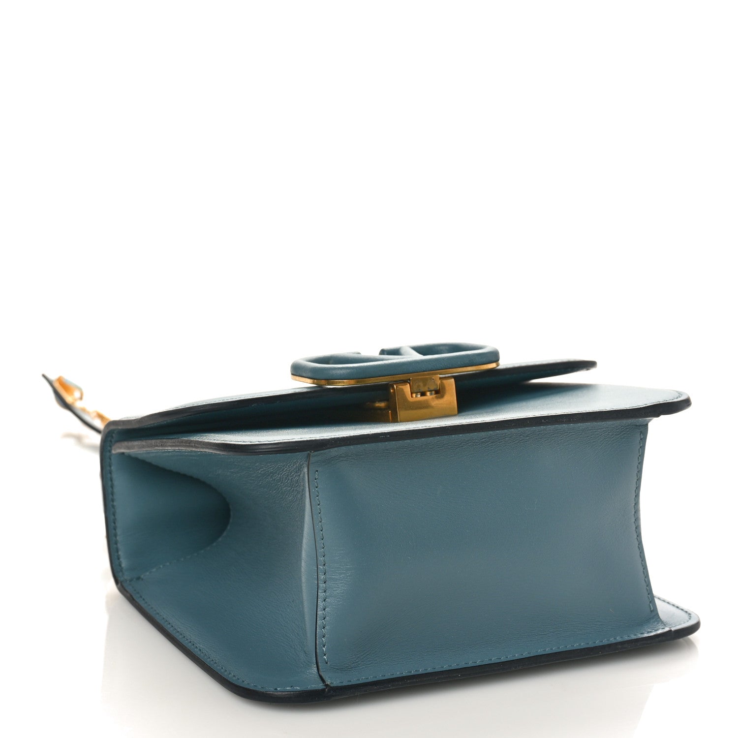 Valentino Garavani Calfskin Large VSling Shoulder Bag Saddle Amadeus 3 of 7