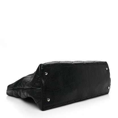 Chanel Glazed Calfskin Large On The Road Tote Black 4 of 10
