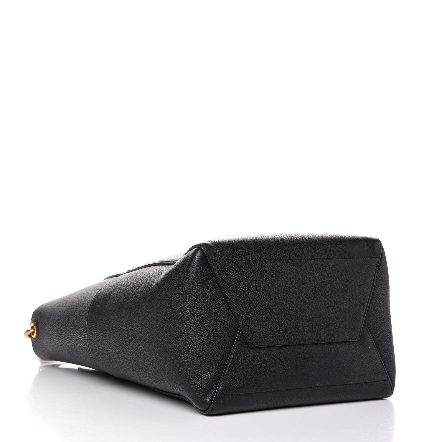 Celine Soft Grained Calfskin Sangle Bucket Bag Black 4 of 6