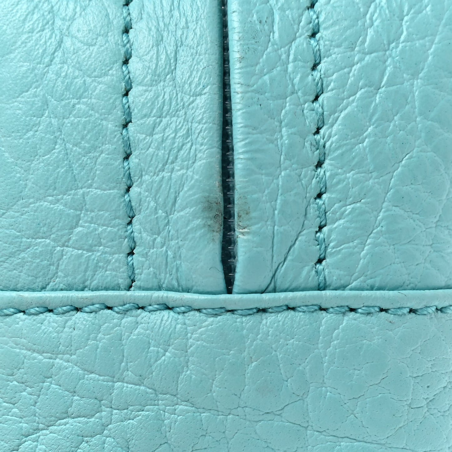 Calfskin CC Coin Purse Turquoise