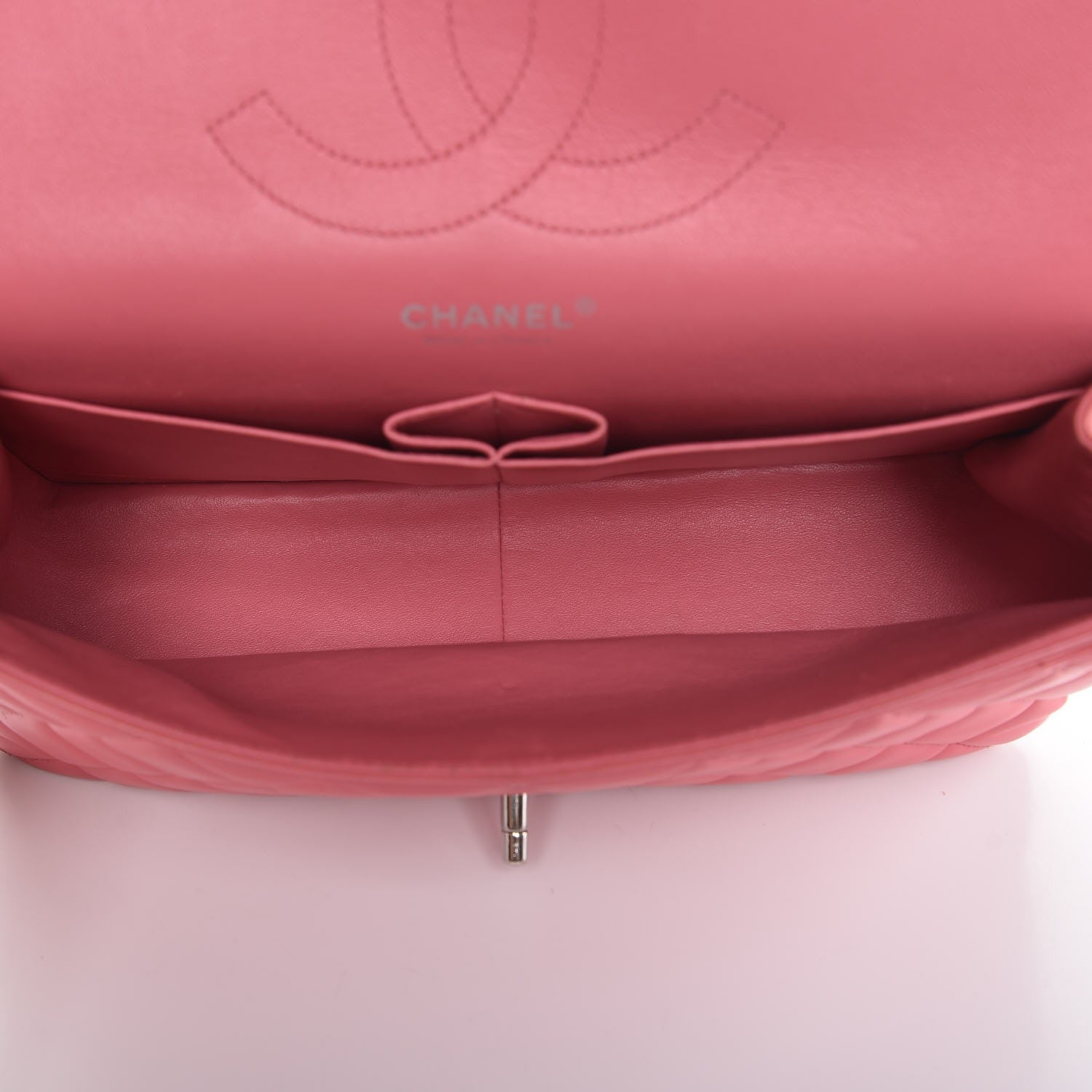 Chanel Lambskin Quilted Jumbo Double Flap Pink 6 of 8