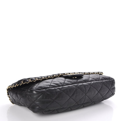 Chanel Calfskin Quilted Medium Chain Me Flap Black 4 of 8