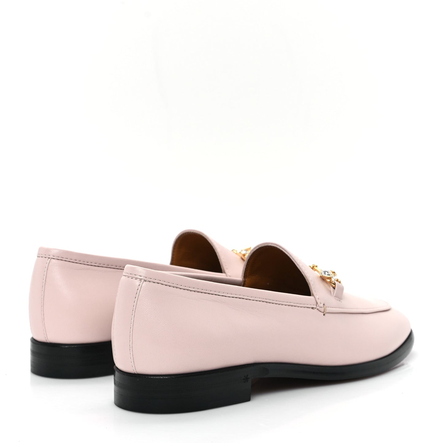 Malaga Kid Crystal Horsebit Womens Jordaan Loafers 37 Pink Hibiscus