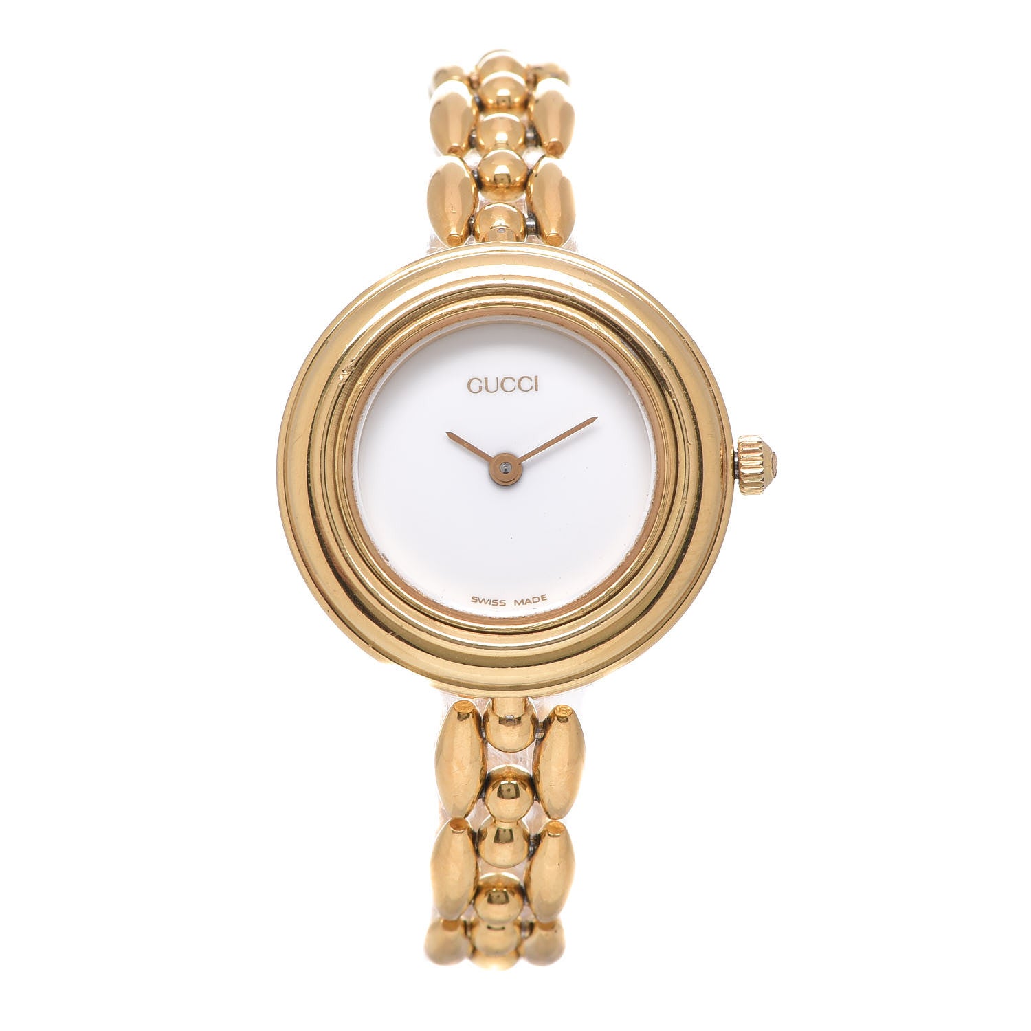 Gucci Stainless Steel 26mm Rice Link Interchangeable Bezel Quartz Watch 1 of 8