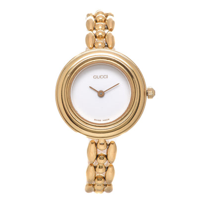 Gucci Stainless Steel 26mm Rice Link Interchangeable Bezel Quartz Watch 1 of 8