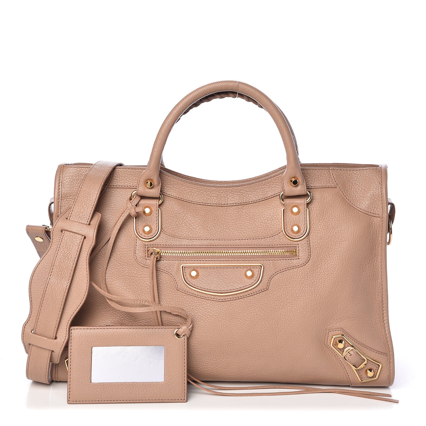 Chevre Gold Metallic Edge Hardware City Rose Des Sables
