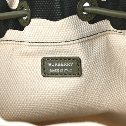 Burberry Coated Canvas Camouflage Print Phoebe Drawcord Pouch Multicolor 5 of 11