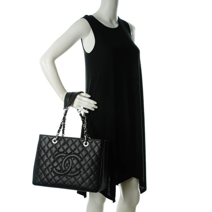 Chanel Caviar Quilted Grand Shopping Tote GST Black 2 of 7