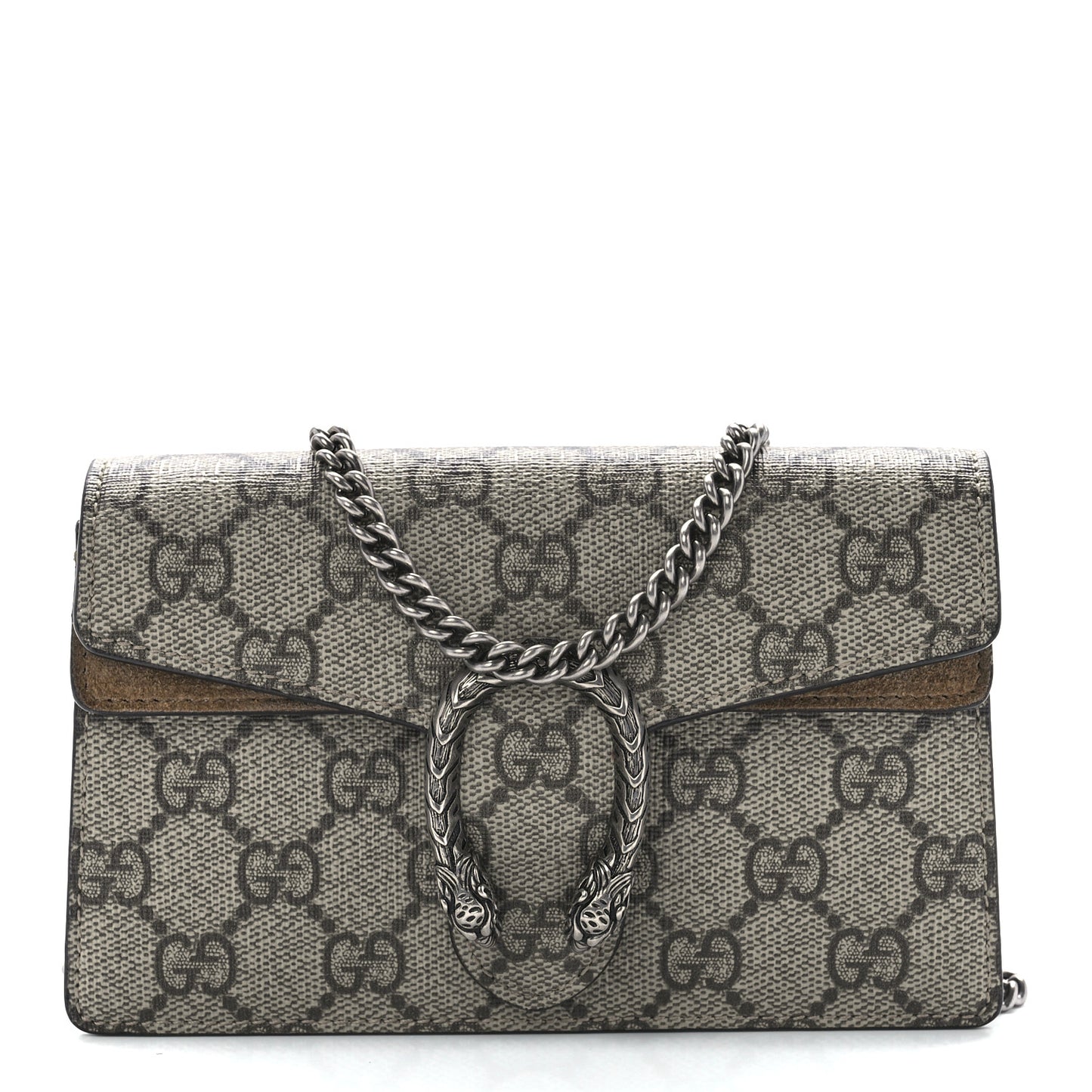 GG Supreme Monogram Super Mini Dionysus Shoulder Bag Taupe