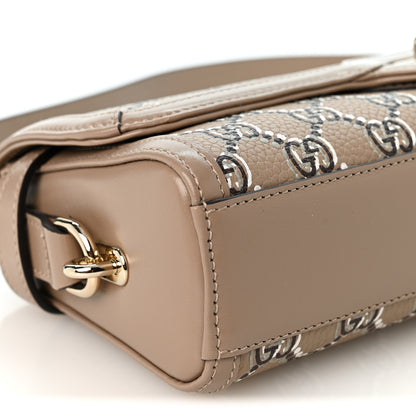 Gucci GG Shadow Monogram Small Luce Shoulder Bag Beige 9 of 10