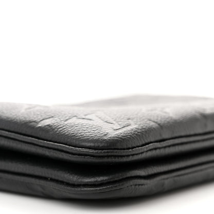 Louis Vuitton Empreinte Double Zip Pochette Black 9 of 11