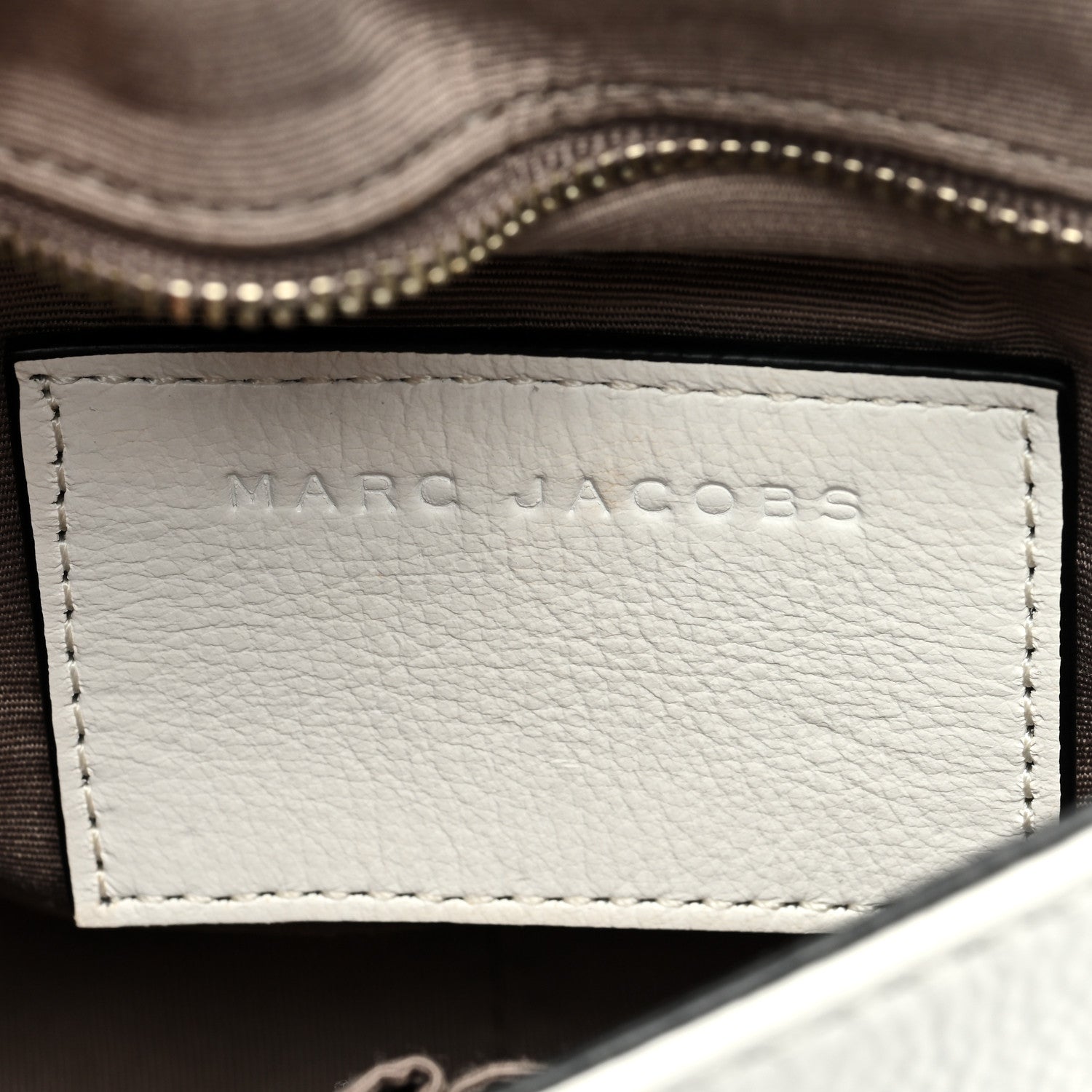 Marc Jacobs Pebbled Calfskin Star Patchwork Small Saddle Bag White Multicolor Almond 6 of 8