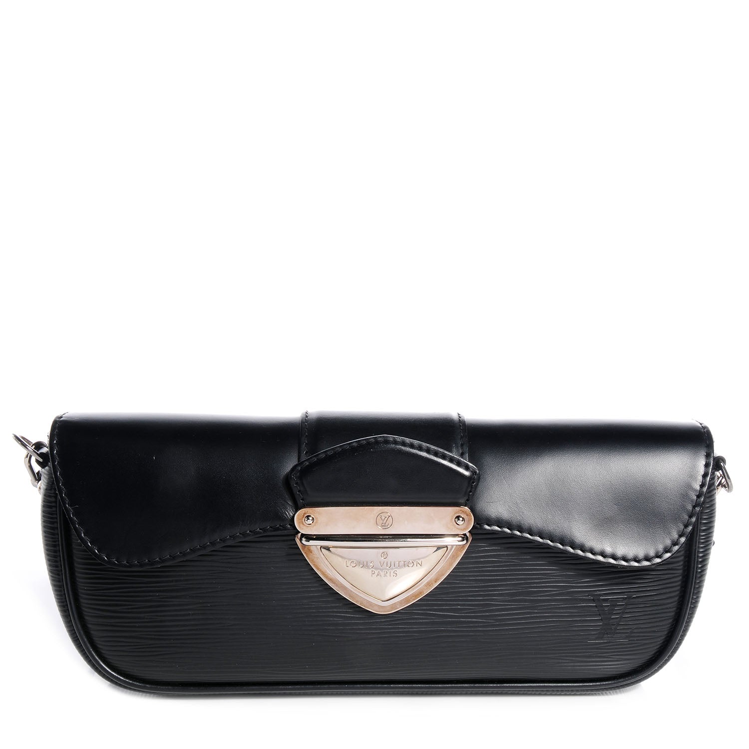 Louis Vuitton Epi Montaigne Clutch Black 1 of 7